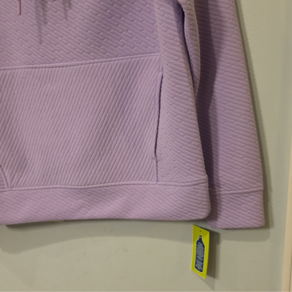 Vively Women's Purple Pullover Hoodie Drawstring Pockets Raglan Sleeve S #123 - Picture 5 of 10